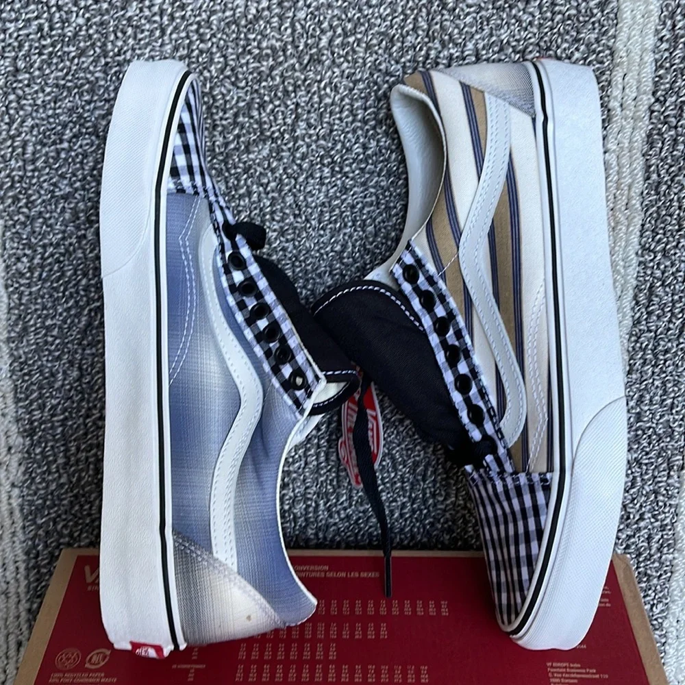 Vans Old Skool Prep Retro Blancdeblanc MENS - Picture 12 of 16